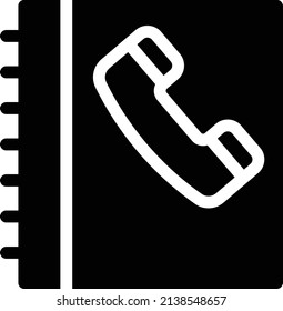 Verzeichnis, Vektorgrafik einzeln auf transparentem Hintergrund. glyph-Vektorsymbole für Konzept- oder Web-Grafiken.