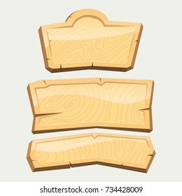 Directory wooden signboard road board wood tablet indicating index arrowhead way vector illustration