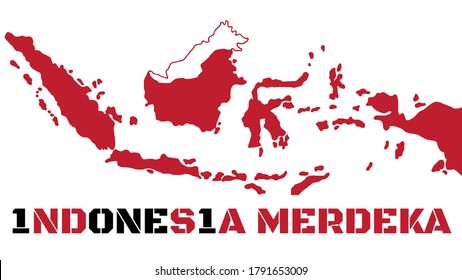 Dirgahayu Indonesia 75. Maps  Indonesia Independence Day 75th. Indonesia Maju, Indonesia Merdeka.