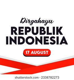 dirgahayu indonesia greetings social media post with translated text happy indonesian day