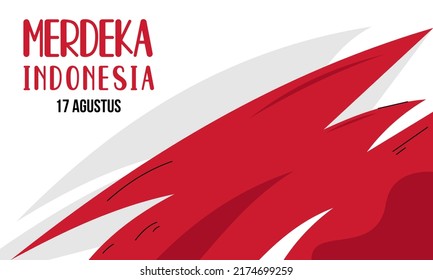 Dirgahayu Indonesia Merdeka 77th Illustration 