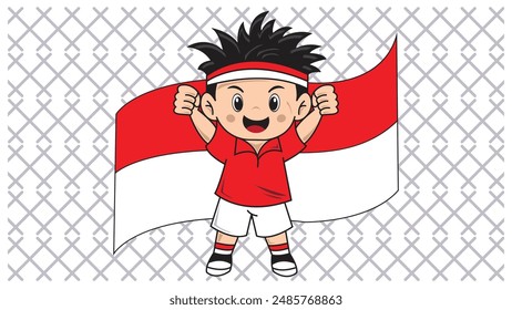 Dirgahayu Indonesia Vector Art is a charming and meaningful visual representation to celebrate Indonesian Independence Day.