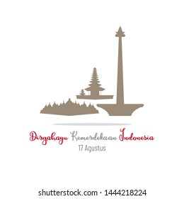 Dirgahayu Kemerdekaan Republik Indonesia Poster Vector Template Design Illustration - Vector