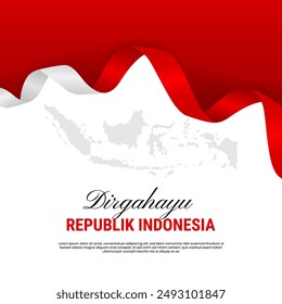 Dirgahayu republik indonesia Anuncio Plantilla 