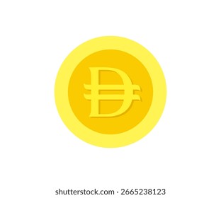 Icono de moneda de Dirham. Diseño e ilustración de Vector de símbolo de moneda de dirham de los EAU.

