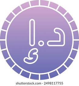 Dirham Currency Icon for Middle Eastern Financial and Economic Transactions