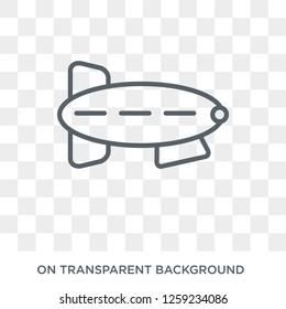 dirigible icon. dirigible design concept from Transportation collection. Simple element vector illustration on transparent background.