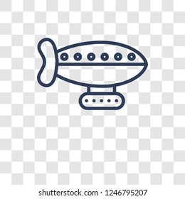 dirigible icon. Trendy dirigible logo concept on transparent background from Transportation collection