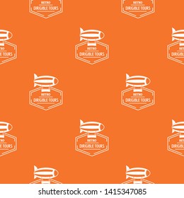 Dirigible pattern vector orange for any web design best