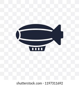 dirigible transparent icon. dirigible symbol design from Transportation collection.