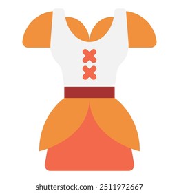 Dirndl icon for web, app, infographic, etc