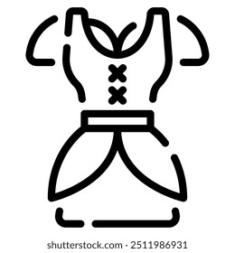 Dirndl icon for web, app, infographic, etc