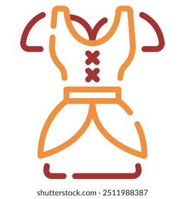 Dirndl icon for web, app, infographic, etc