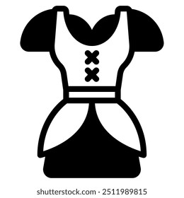 Dirndl icon for web, app, infographic, etc