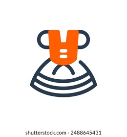 Dirndl for Oktoberfest Vector Icon