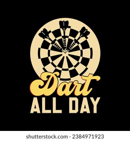 Dirt all day, Vintage Darts T shirt Designs,2024 svg