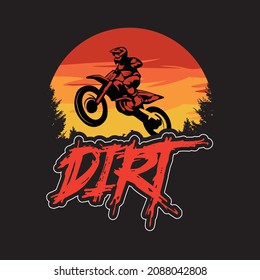 Dirt Bike T-shirt Design For Bikers