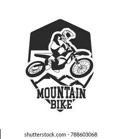 Dirt Bike Vector Illustration