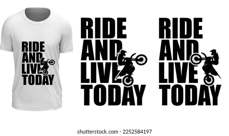 Dirt Bike,Motorcycle,motorbike t shirt design typography with slogan,white Background.Mountain Bike motocross