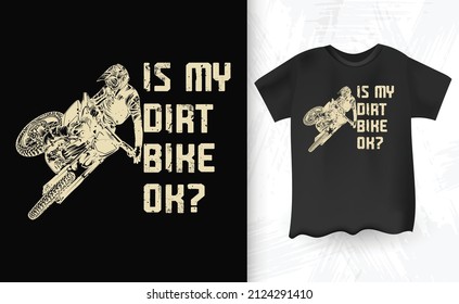 Dirt Biking Vintage Biking T-shirt Design