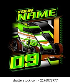 Dirt Car t-shirt, Midget Car, Dirt car, racing t-shirt