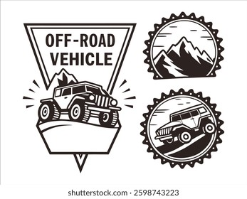 Dirt and Drive Off-Road Vehicle Logo Concepts
