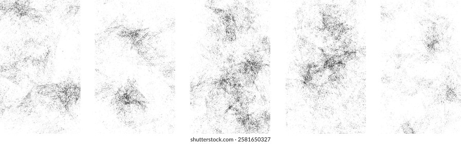 Dirt, grime and scratch overlay on transparent background. Old surface grunge texture abstract, grain, vintage, scratch, rough, retro, pattern.