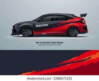 dirt grunge car wrap livery design with printable file below