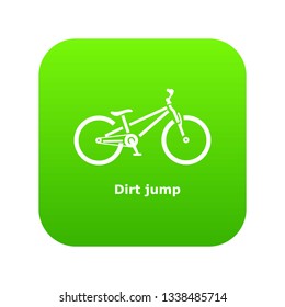 Dirt jump bike icon. Simple illustration of dirt jump bike vector icon for web