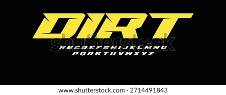 Dirt Lettering Font Vector Aggressive Typeface Design for Off Road Racing T Shirts Stickers Logos Extreme Sports Graphics Mud Trail Adventure and Outdoor Projects