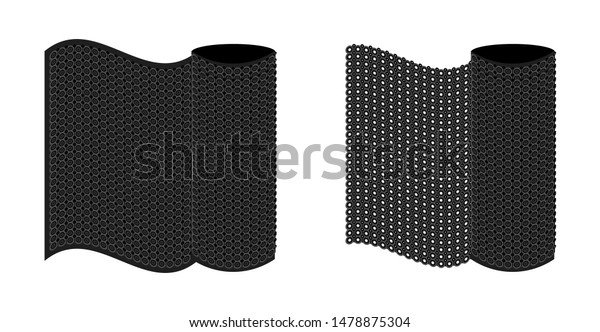 Dirt Mat Silicone Rubber Dust Carpet Stock Vector Royalty Free