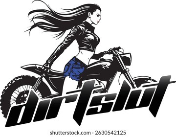 Dirt Off Road Bike Girl