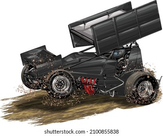 dirt race isolated on white background for poster, t shirt print, business element, social media content, blog, sticker, vlog, and card. vector illustration.