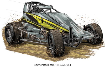 dirt race isolated on white background for poster, t-shirt print, business element, social media content, blog, sticker, vlog, and card. vector illustration.