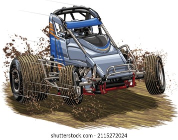 dirt race isolated on white background for poster, t-shirt print, business element, social media content, blog, sticker, vlog, and card. vector illustration.