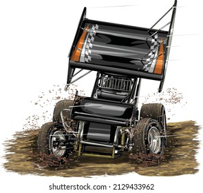 dirt race isolated on white background for poster, t shirt print, business element, social media content, blog, sticker, vlog, and card. vector illustration.