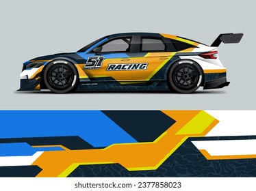 Dirt Racing Car Wrap Livery Design