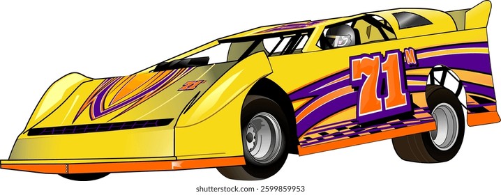 dirt racing oval track late model modify fast