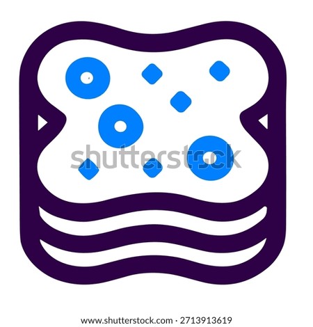 Dirt rag icon. A linear vector illustration of dirt rag isolated on white background.
