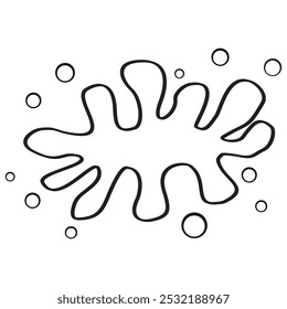 Schmutzfleck-Symbol, Vektordesign