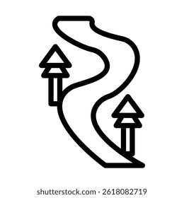 DirtRoad Vector Line icon design
