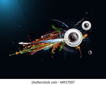 fondo sucio y abstracto, altavoz