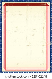 Dirty American frame. A grunge greeting poster of America for you