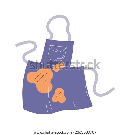 Dirty Apron Icon Vector Illustration