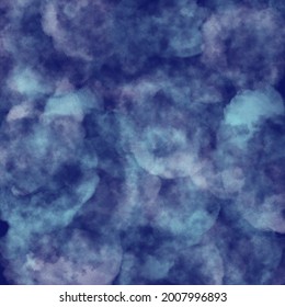 Dirty Art Print. Neon, Indigo Batik Modern Texture. Deep Indigo Waves. Vintage Watercolor Texture. Paintbrush Tie Dye Style. Beautiful Brushed Graffiti. Tie Dye Design. Vector illustration