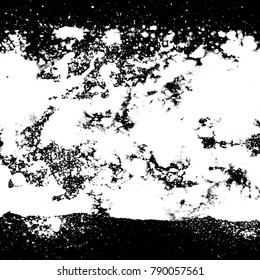Dirty artistic messy banner background. Paint roller distress overlay texture. Grunge vector design element.