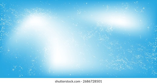Sucio fondo de gradiente de textura de ruido blanco azul con grunge. Vector