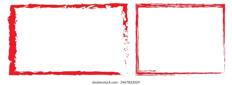 Bordes sucios colección sobre fondo blanco. Colección de pintura negra, pinceladas de tinta, pinceles, líneas. Sucios Elementos de diseño artísticos. Ilustración vectorial. 11:11