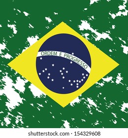 dirty Brazil flag background