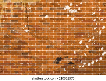 dirty brick wall in the grunge style.vector illustration